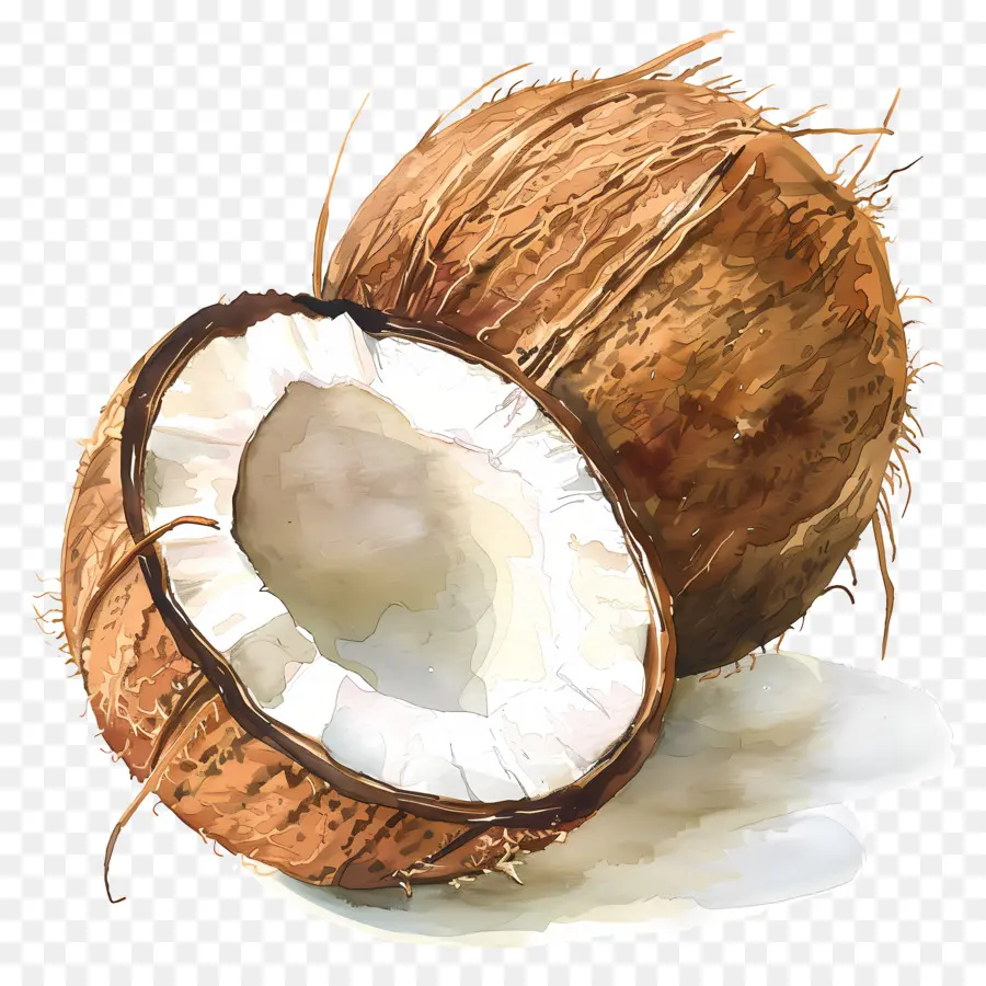 La Noix De Coco，Fruits Tropicaux PNG
