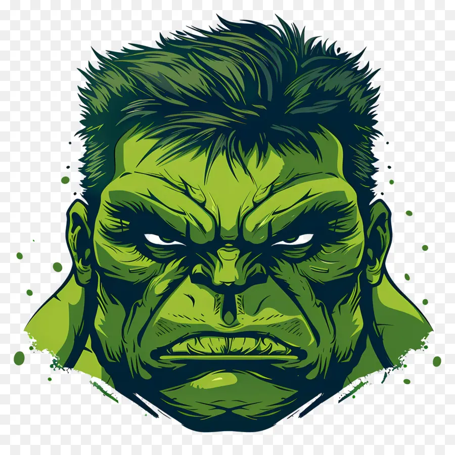 Tête De Hulk，Hulk Vert PNG