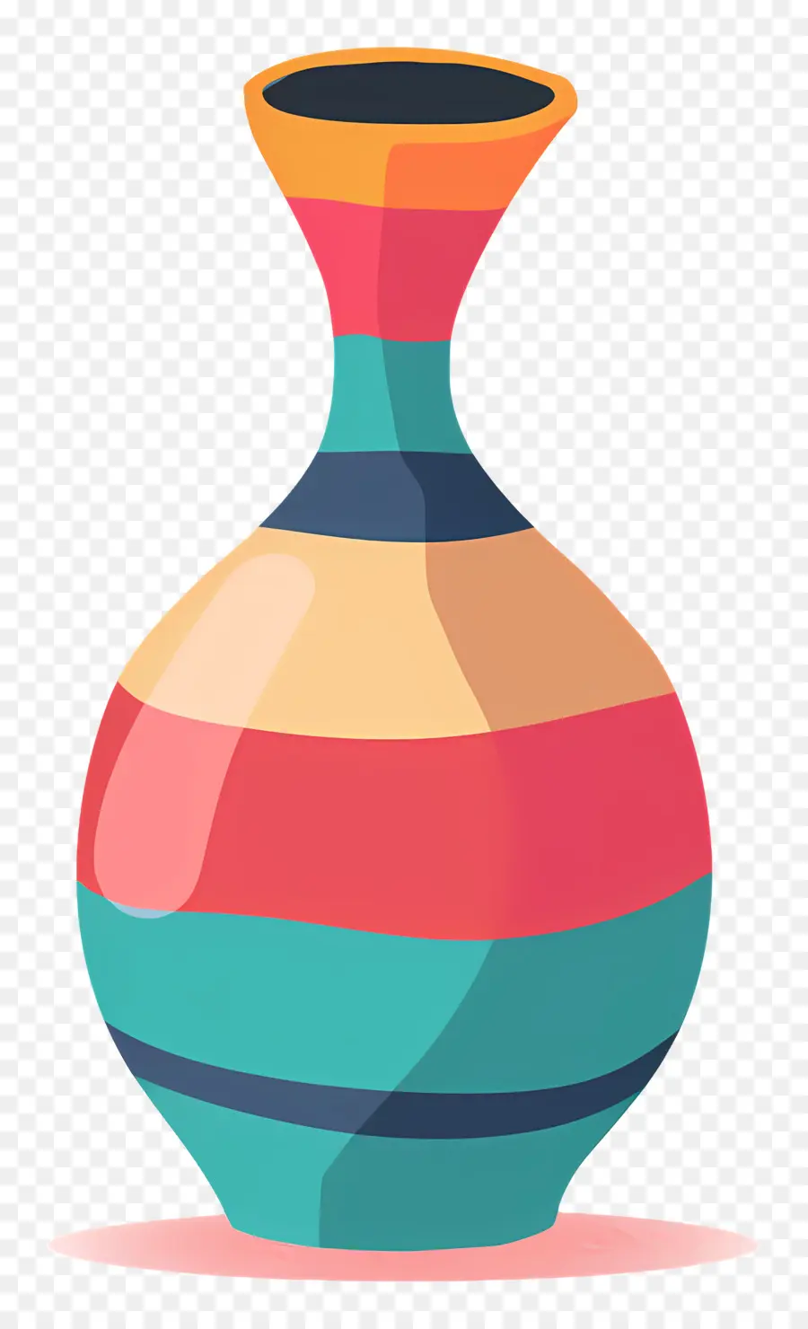 Vase En Céramique，Vase Coloré PNG