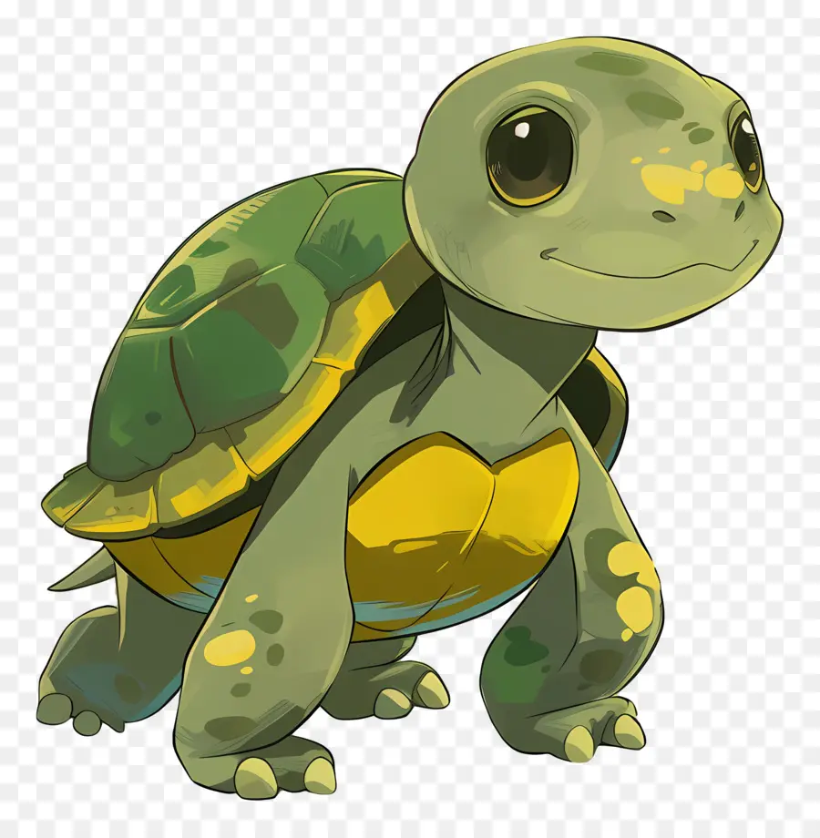 Tortue De Dessin Animé，Tortue Verte PNG