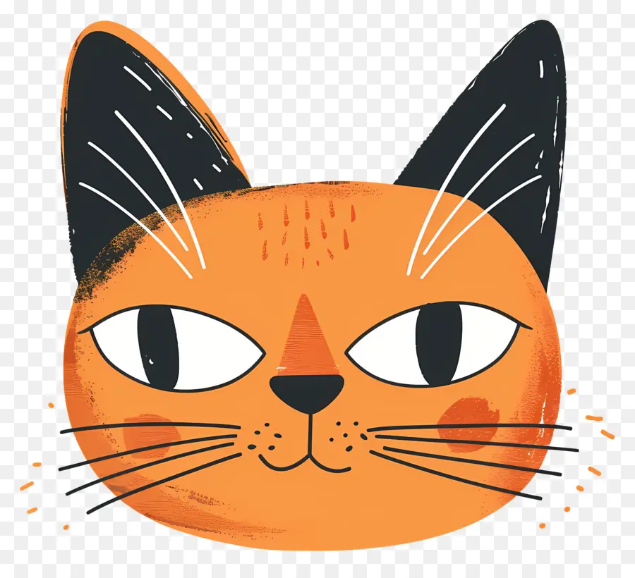 Tête De Chat，Chat Orange PNG