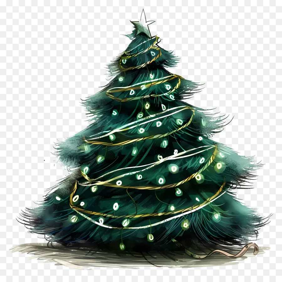 Arbre De Noël，Étoile PNG