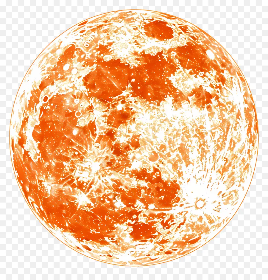 Orange Lune，Lune PNG