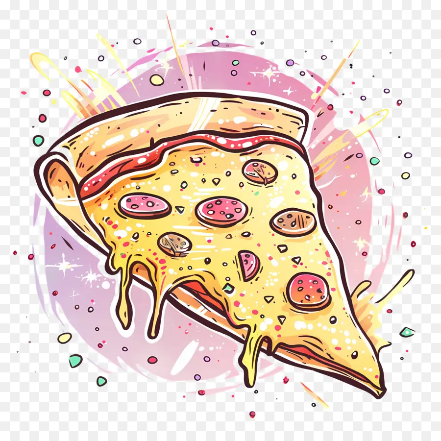 Pizza，Tranche De Pizza PNG