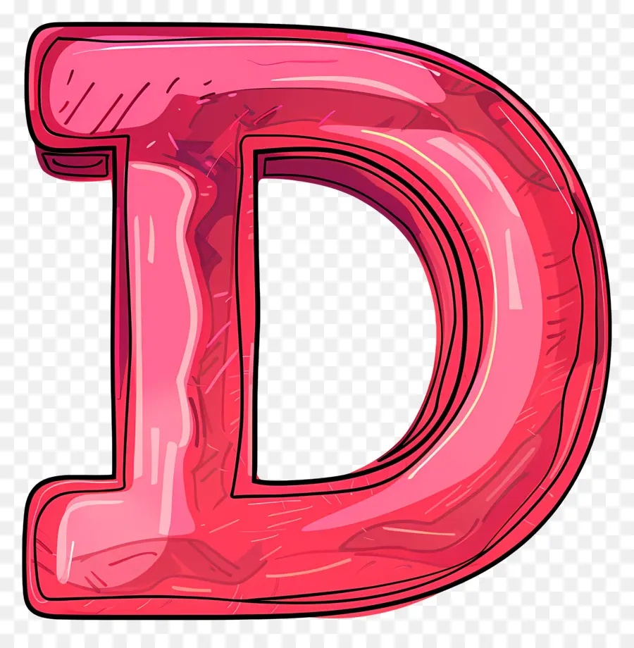 Lettre D，En Plastique Transparent PNG