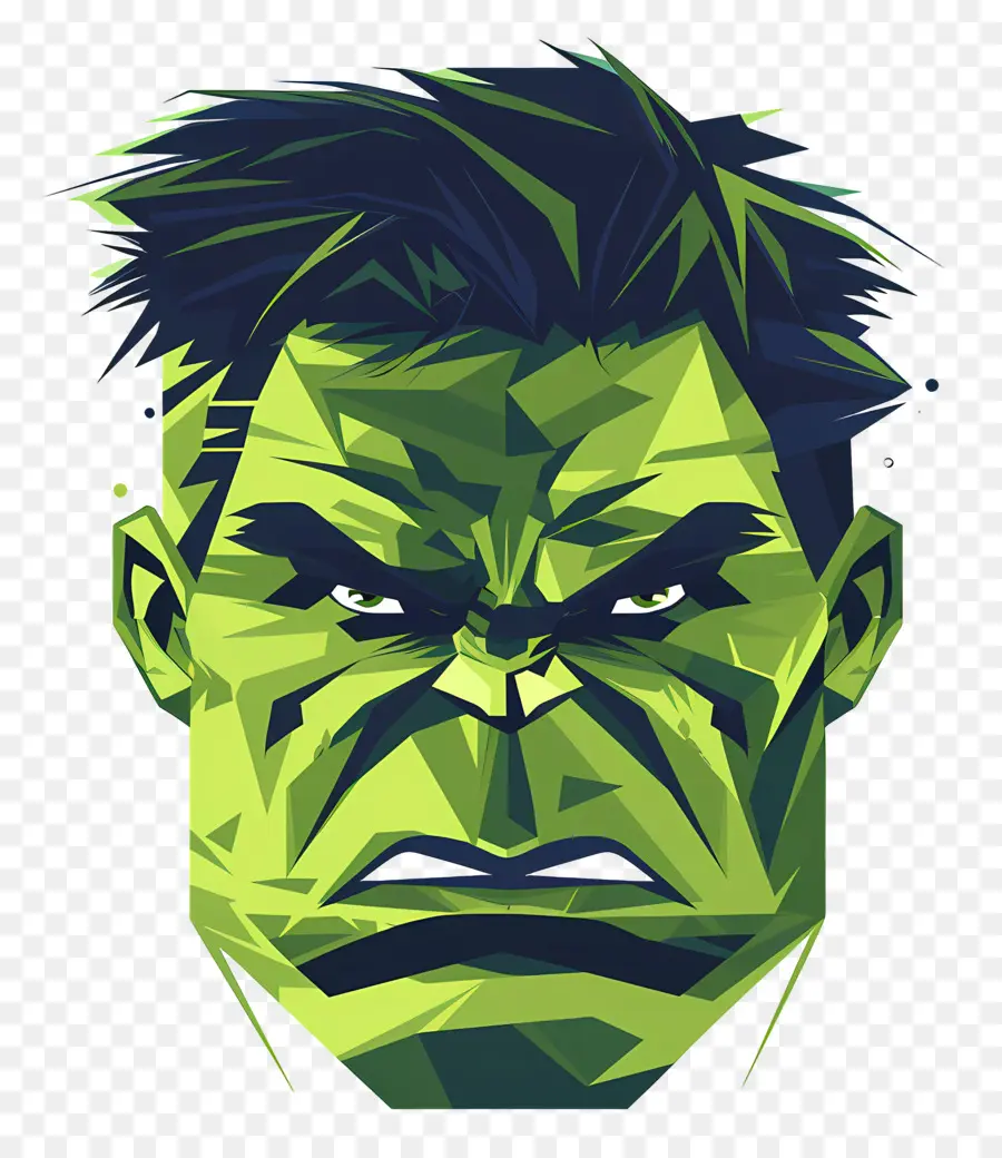 Tête De Hulk，Ponton PNG