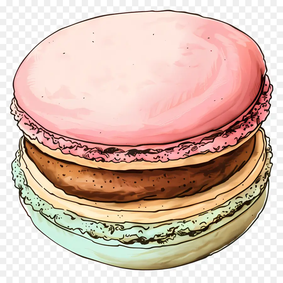 Macarons，Macarons Colorés PNG