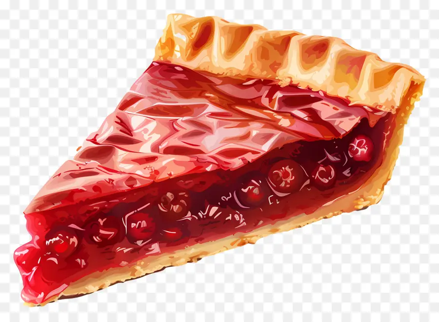 Morceau De Tarte，Tarte Aux Cerises PNG