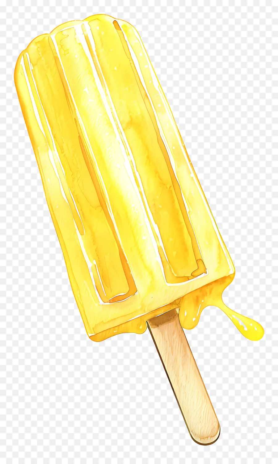 Glaces Glacées，Glaces Jaunes PNG