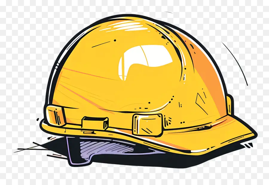 Casque De Sécurité，Casque Orange PNG