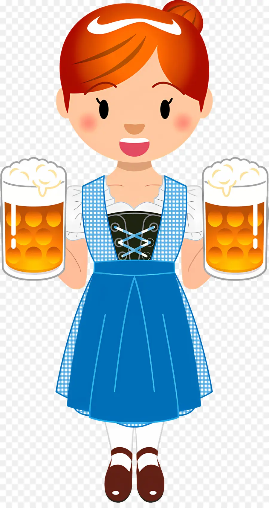 Fête De La Bière，Fille Avec De La Bière PNG