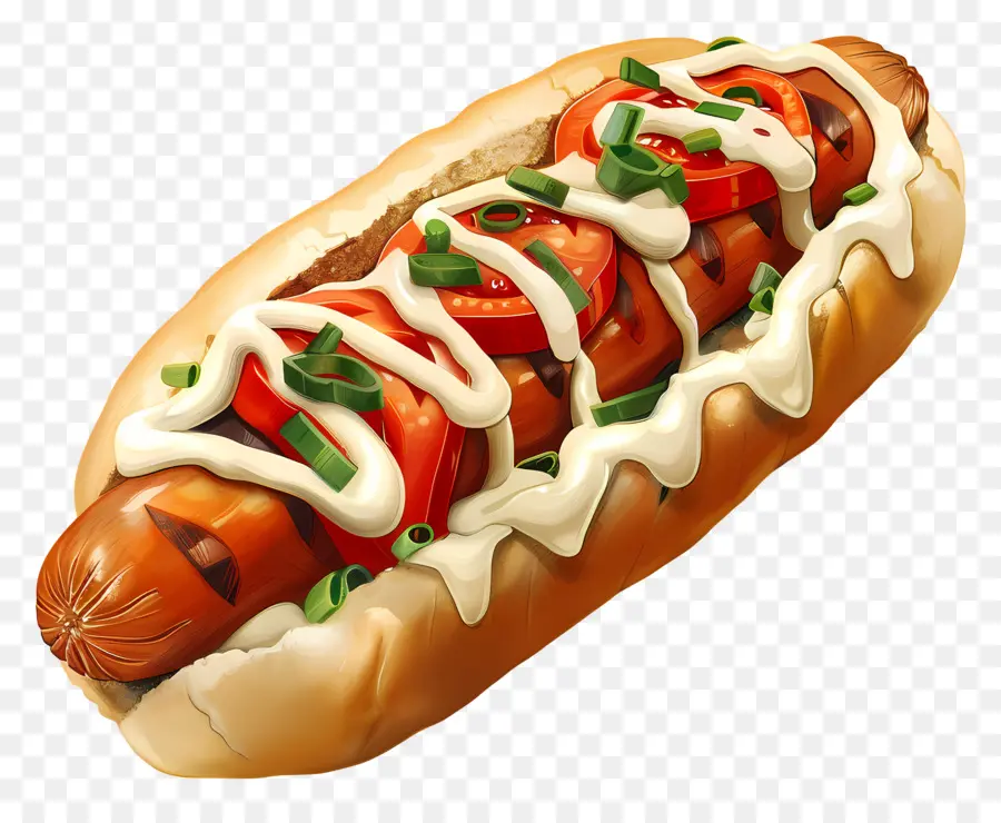 Hot Dog，Saucisse PNG