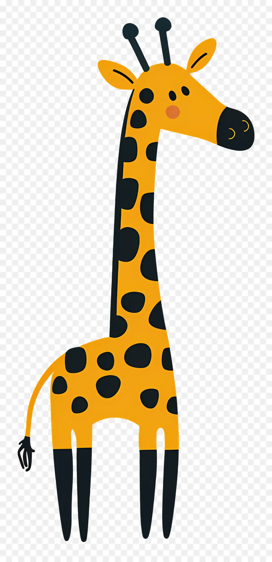 Girafe De Dessin Animé，Girafe Orange PNG