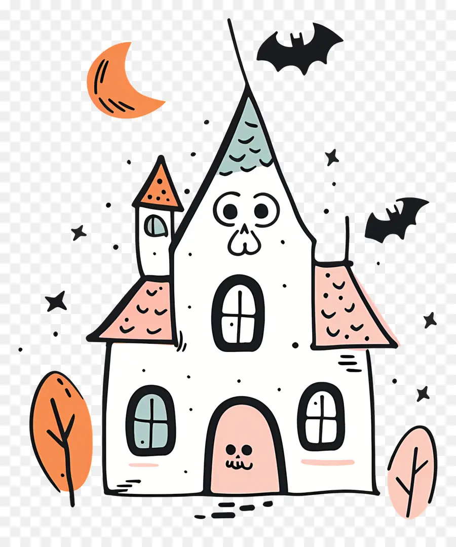 Maison D'Halloween，Maison Hantée PNG