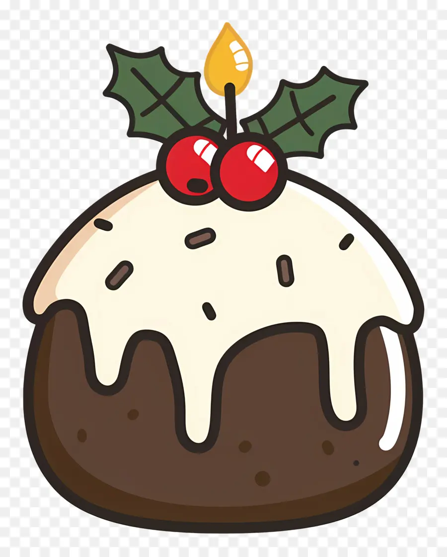 Pudding De Noël，Dessert PNG