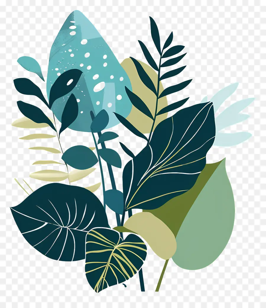 Jungle Feuilles，Plantes Tropicales PNG