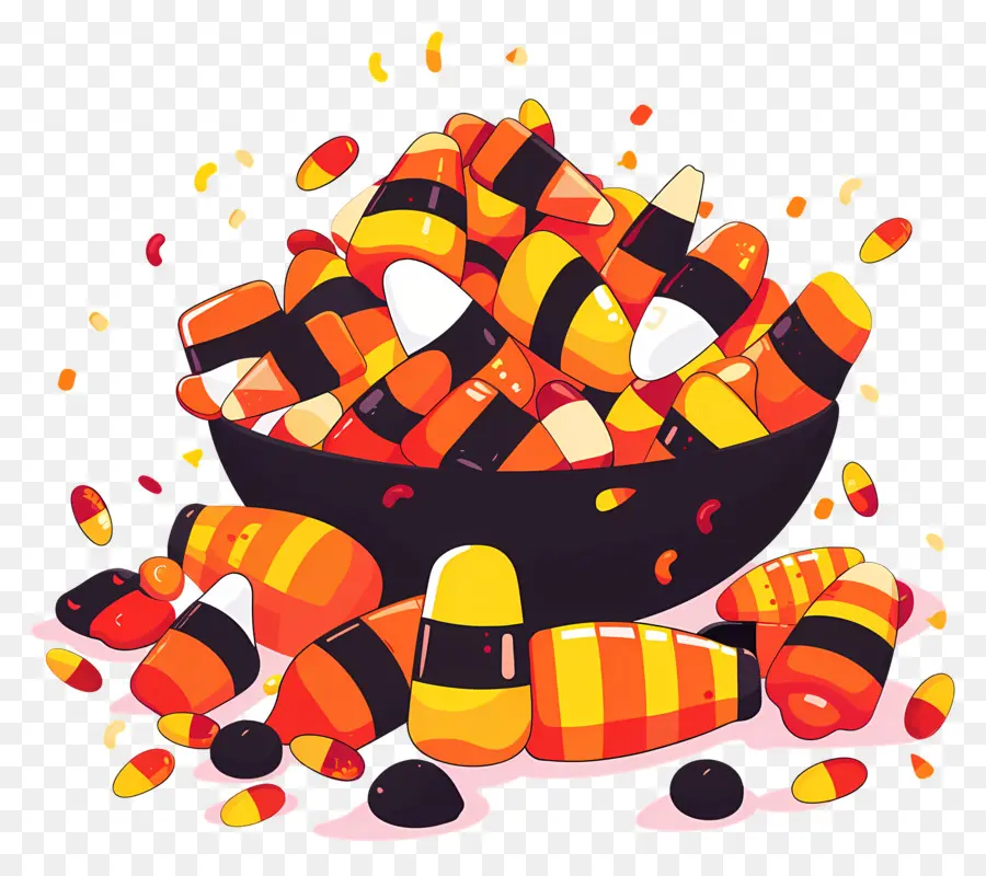 Bonbons D'halloween，Bonbons Au Maïs PNG