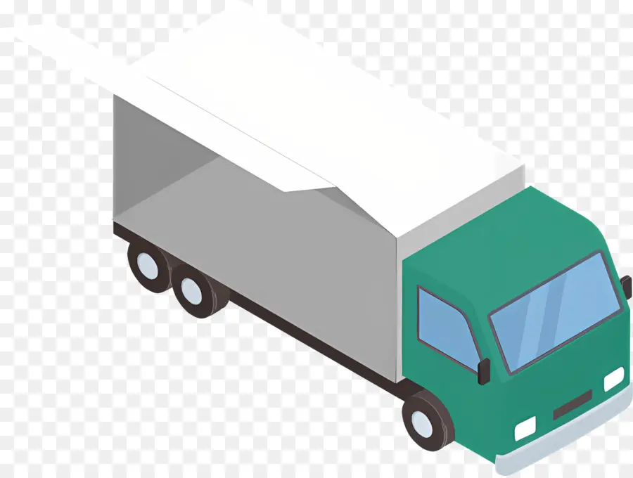 Logistique，Camion Blanc PNG