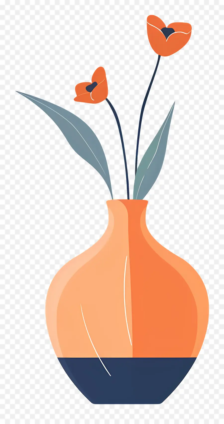 Vase En Céramique，Vase Orange PNG