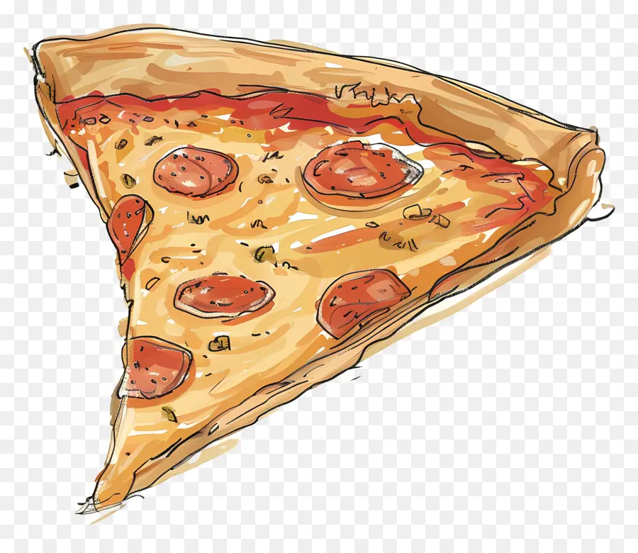 Pizza，Tranche De Pizza PNG