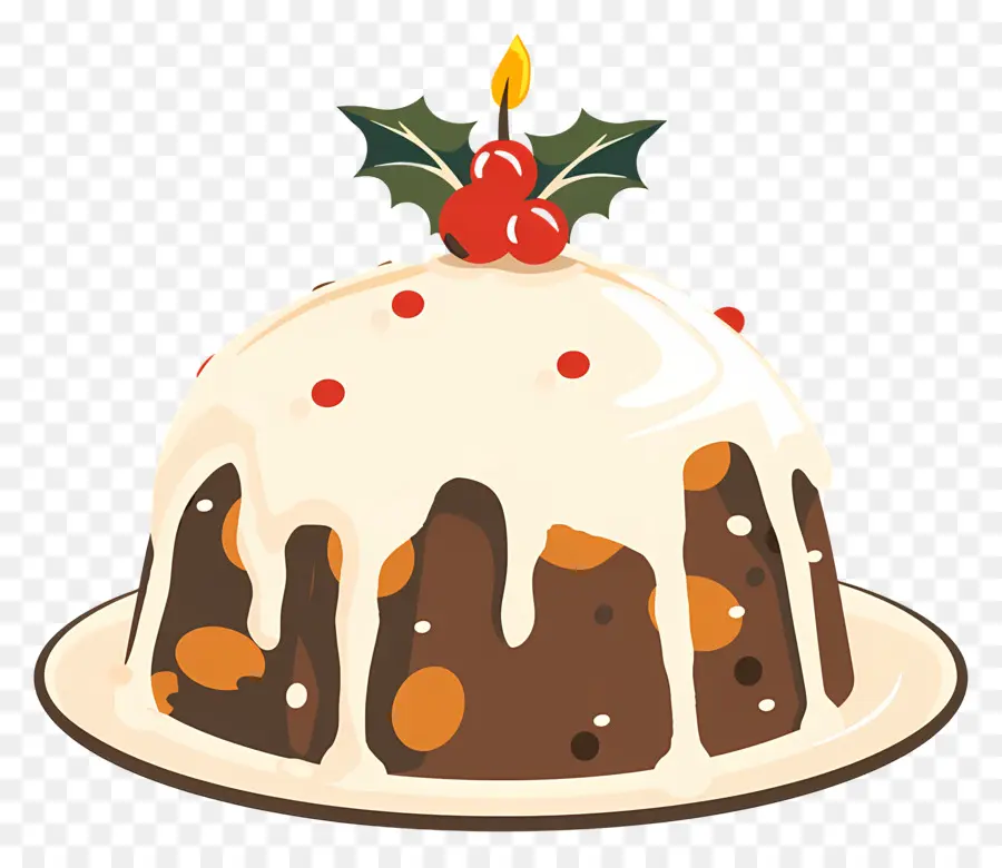 Pudding De Noël，Bougie PNG