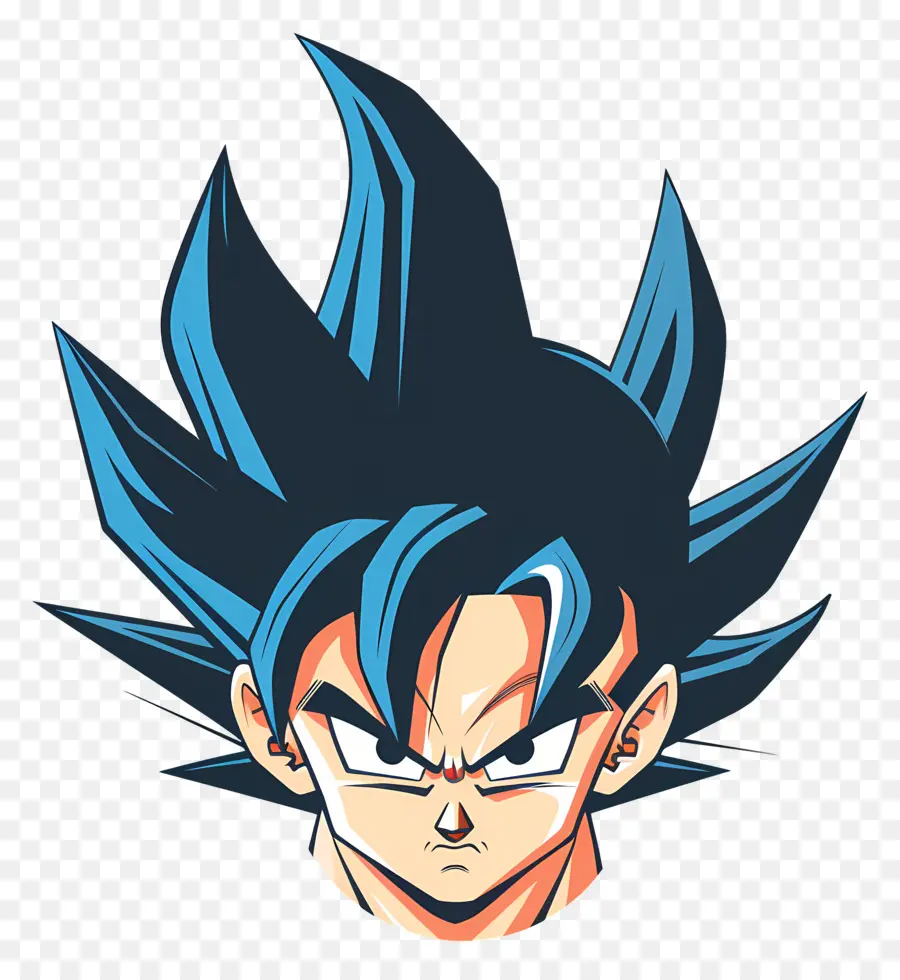 Goku Tête，Les Yeux Bleus PNG