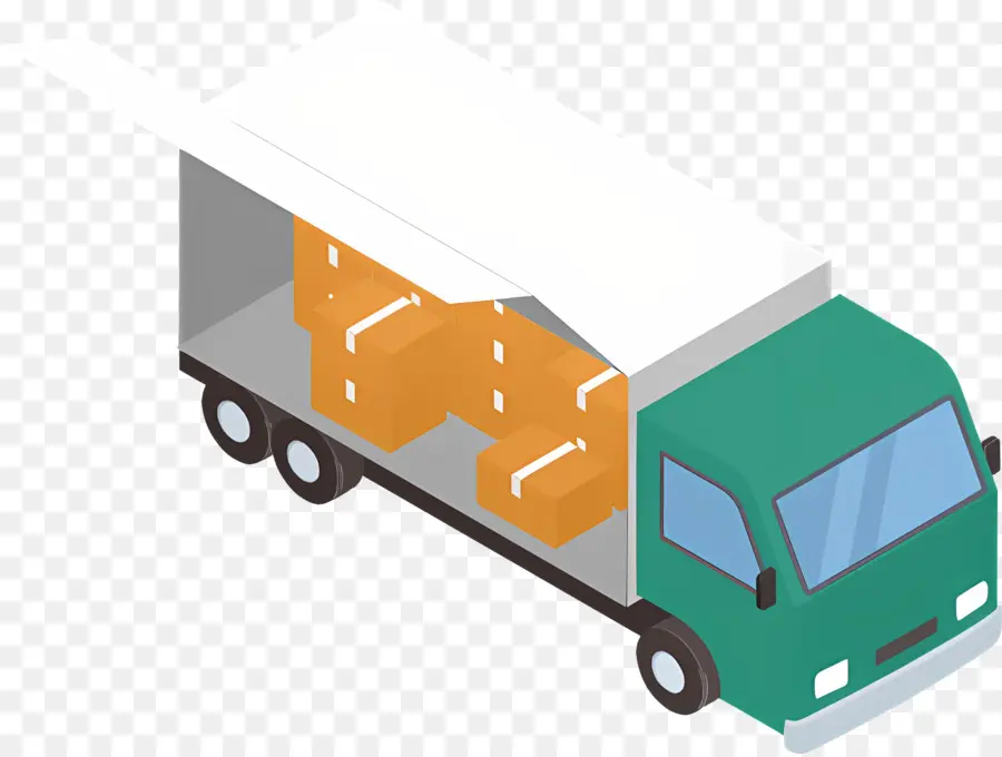 Logistique，Camion De Livraison PNG