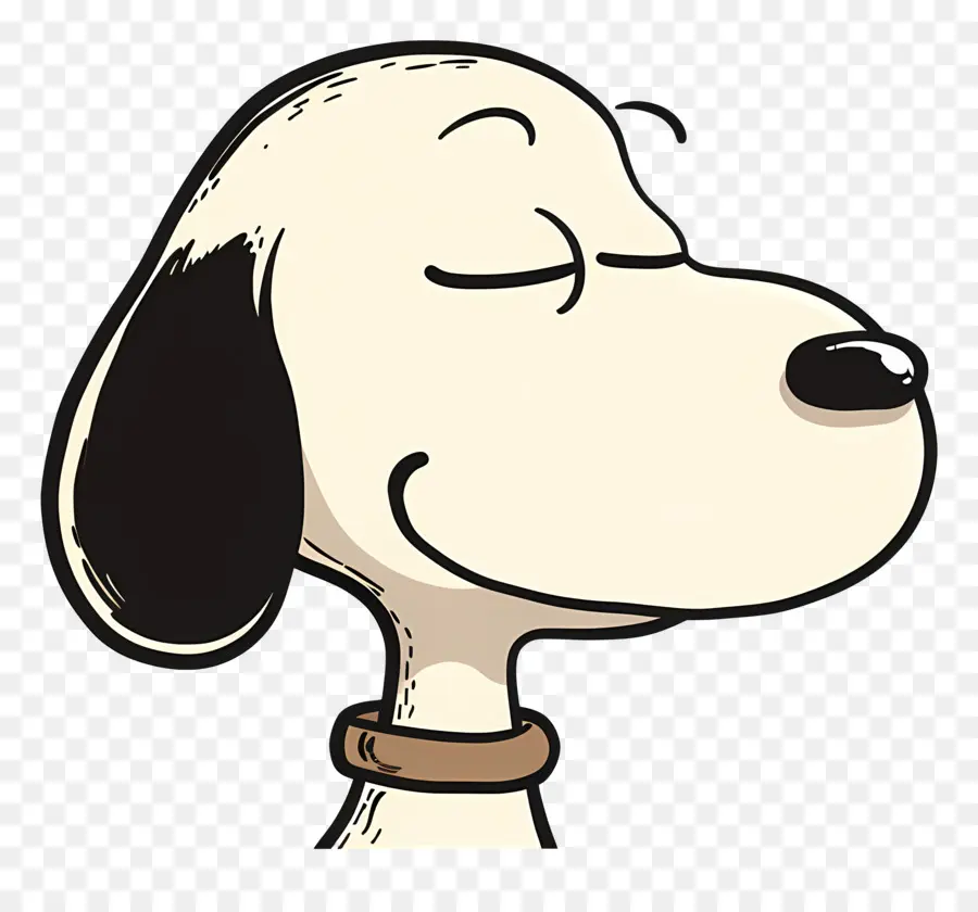 Tête De Snoopy，Chien Heureux PNG