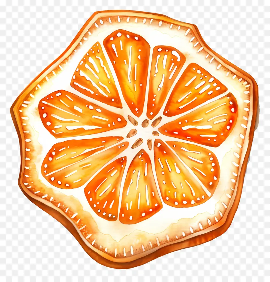 Biscuit Au Pain D'épice，Tranche D'orange PNG