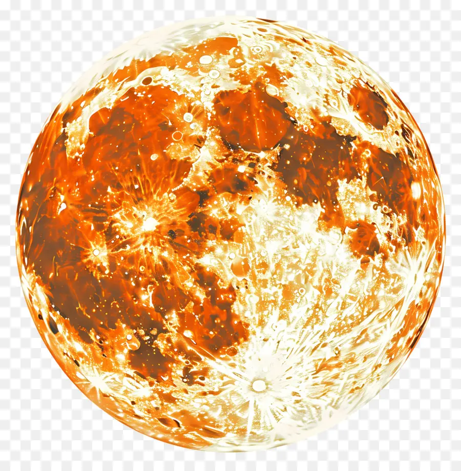 Orange Lune，Surface PNG