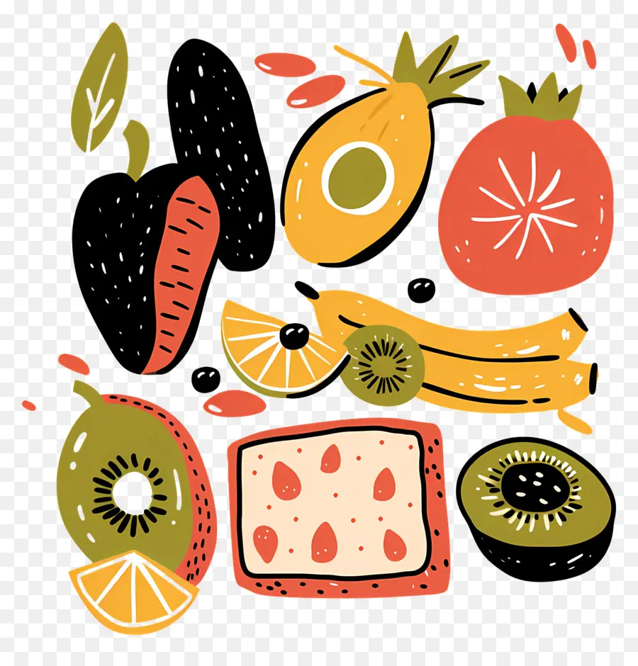 Alimentation Saine，Fruits PNG