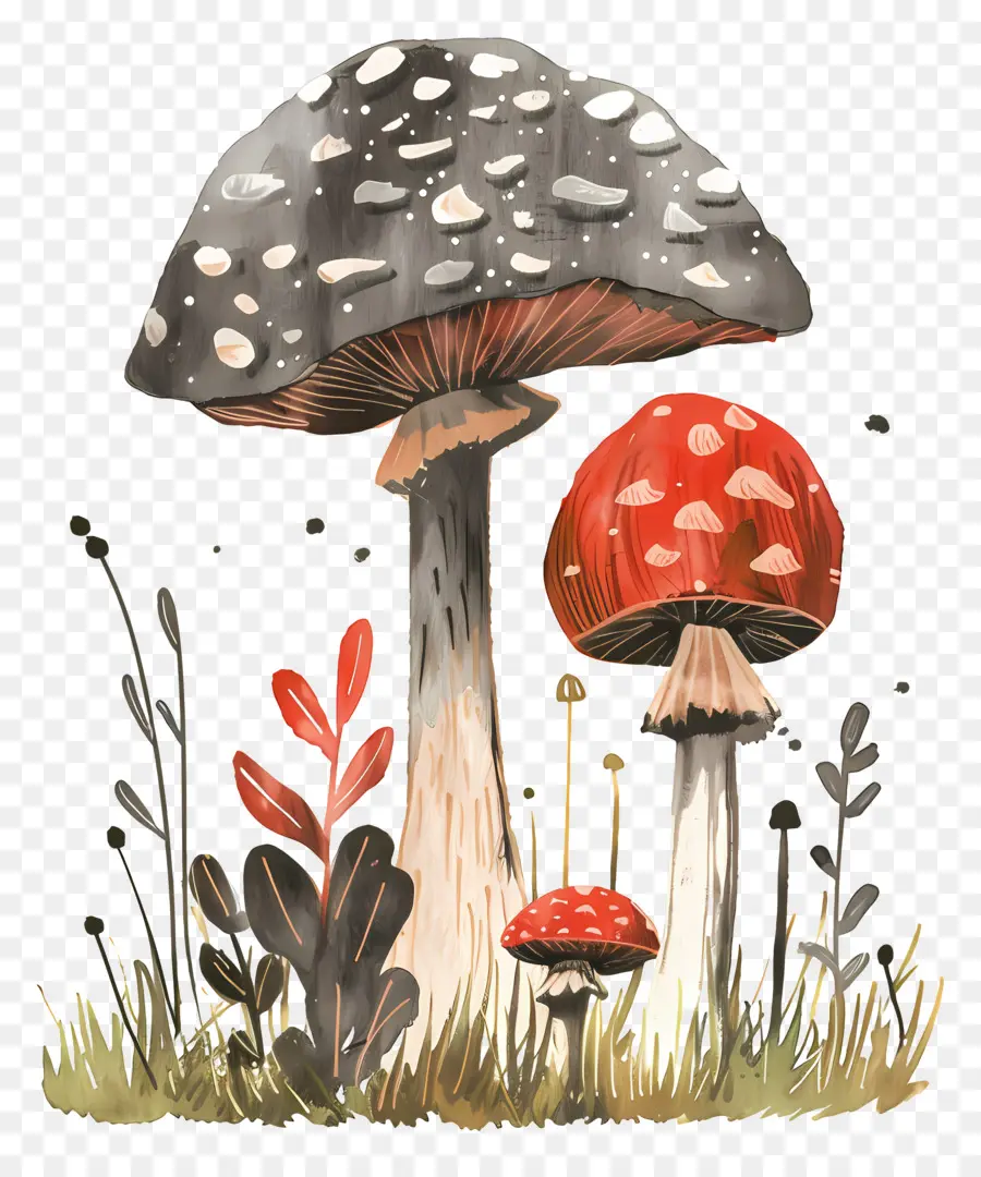 Champignon，Champignons Rouges PNG