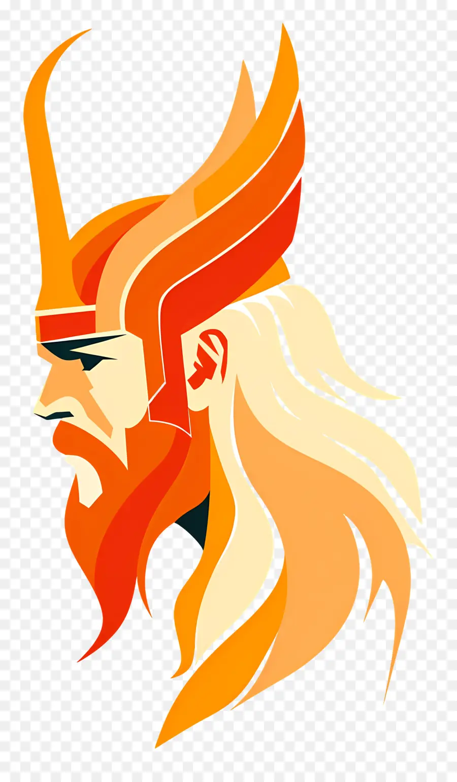 Tête De Thor，Viking PNG