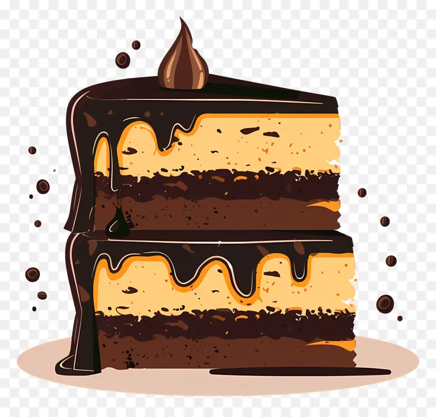 Gâteau Au Chocolat，Dessert PNG