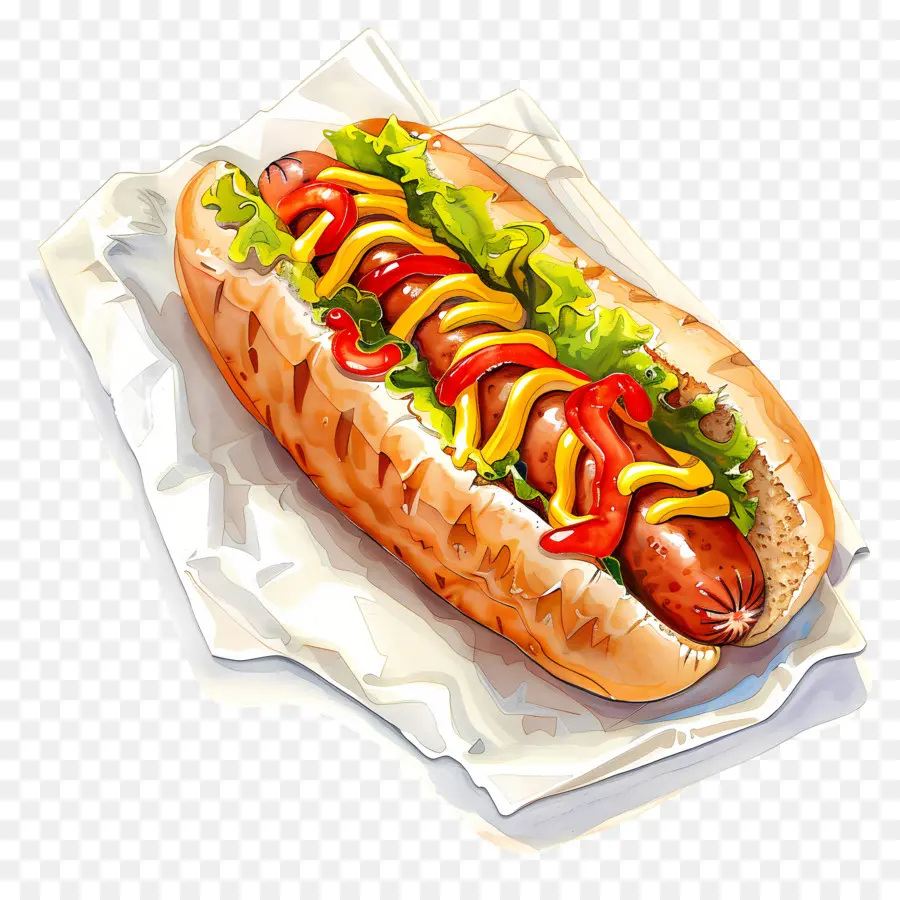 Hot Dog，Collation PNG