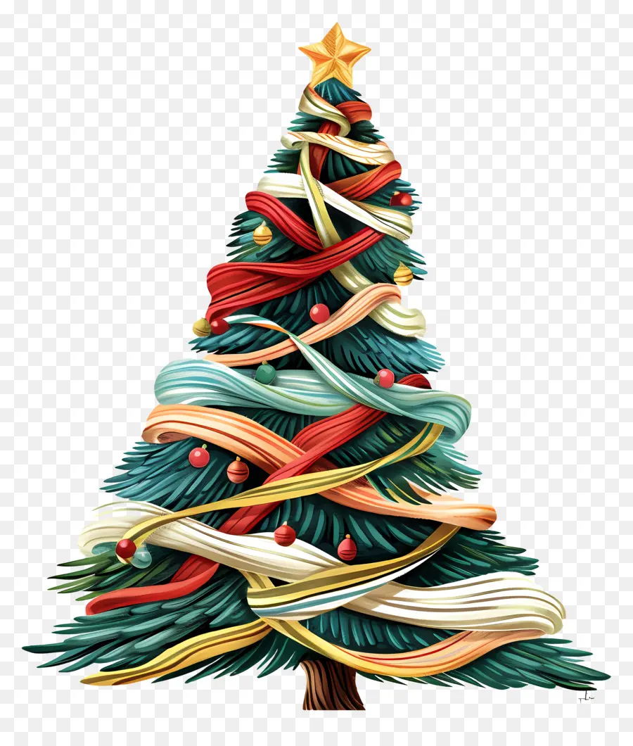 Arbre De Noël，Étoile PNG