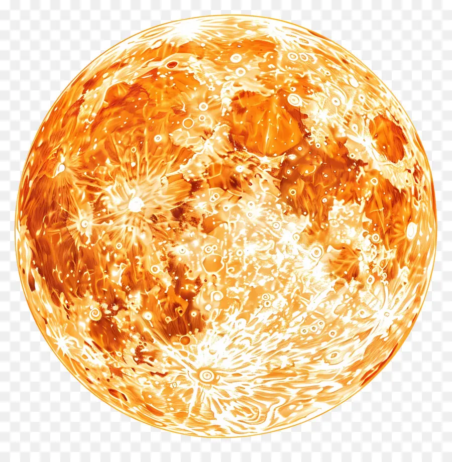 Lune Orange，Soleil PNG