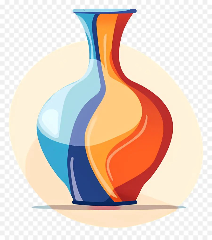 Vase En Céramique，Vase Coloré PNG