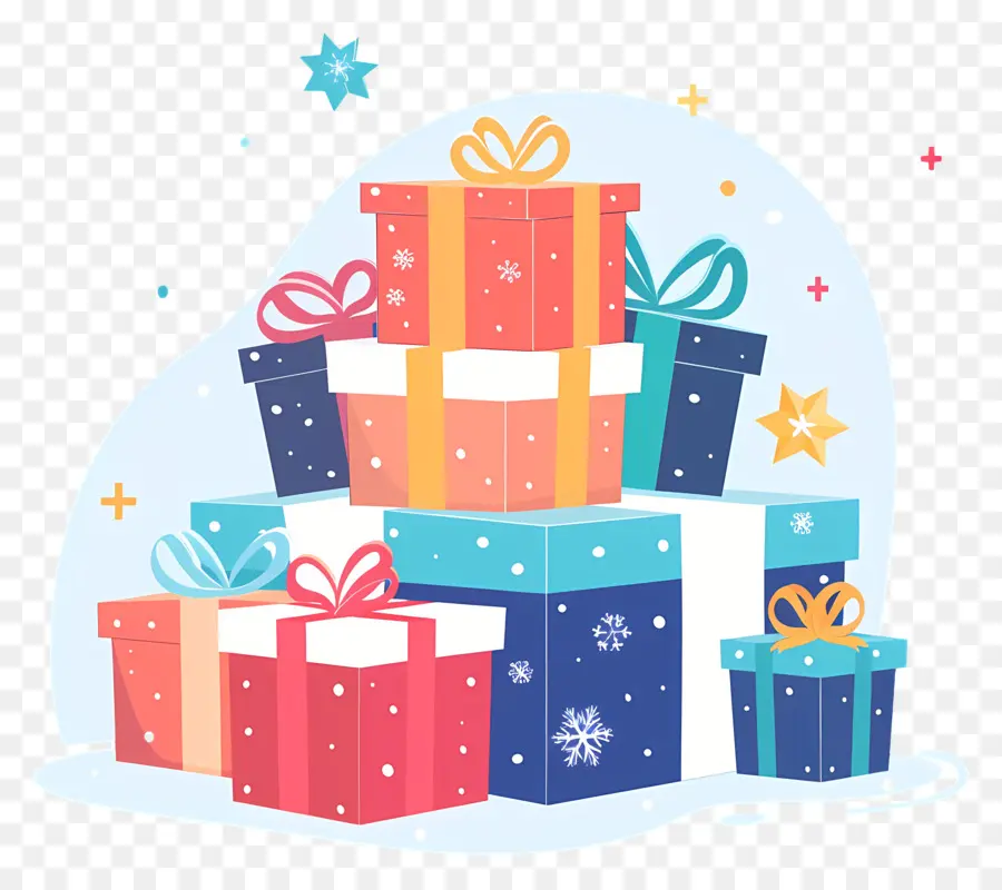 Cadeaux De Noël，Boîtes Cadeau PNG