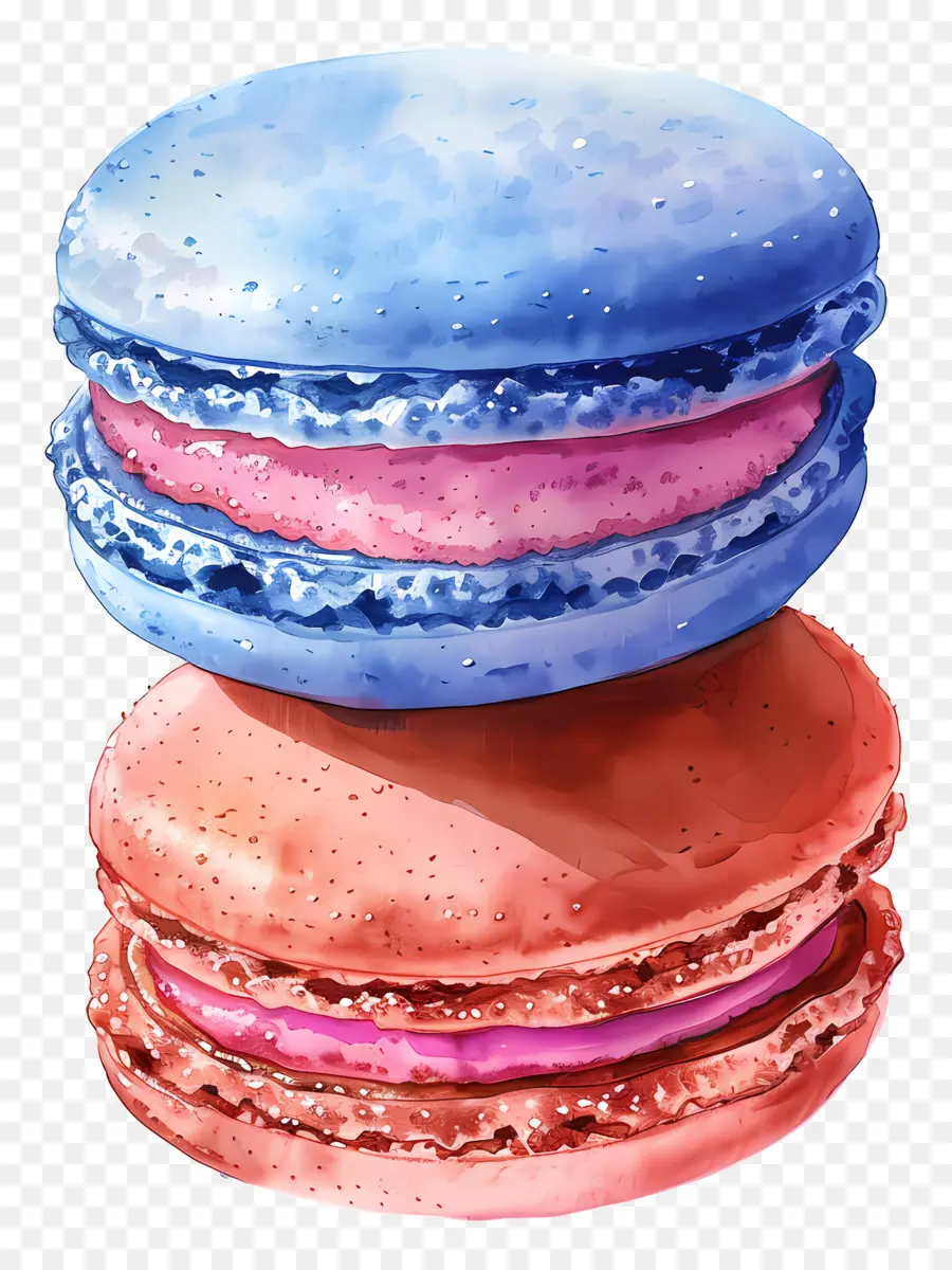 Macarons，Dessert PNG