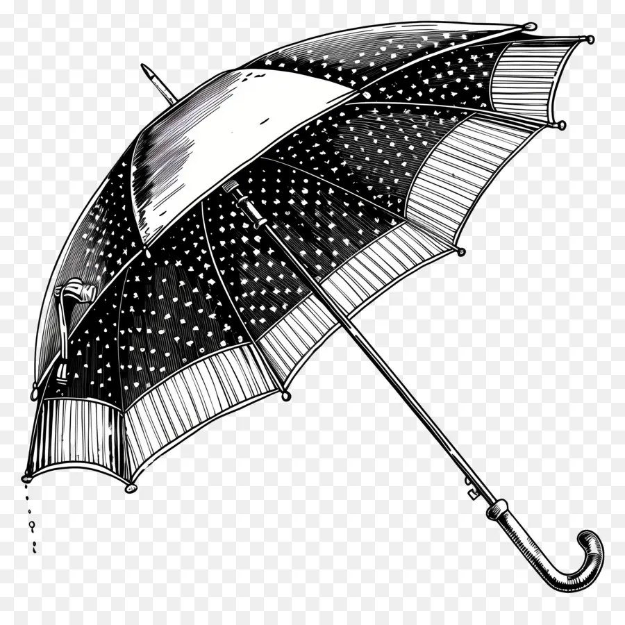 Parapluie，Parapluie Rayé PNG