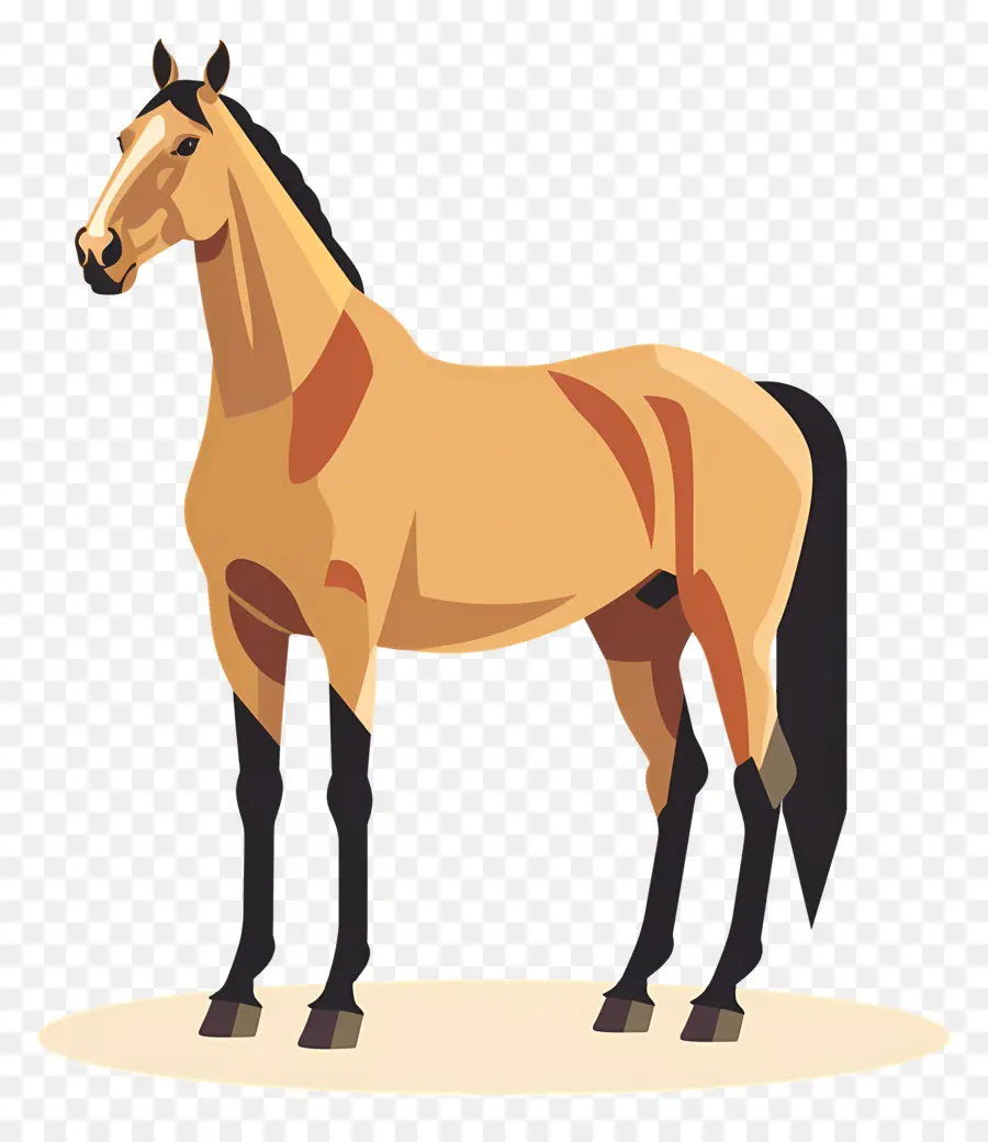 Cheval De Dessin Animé，Cheval Brun PNG