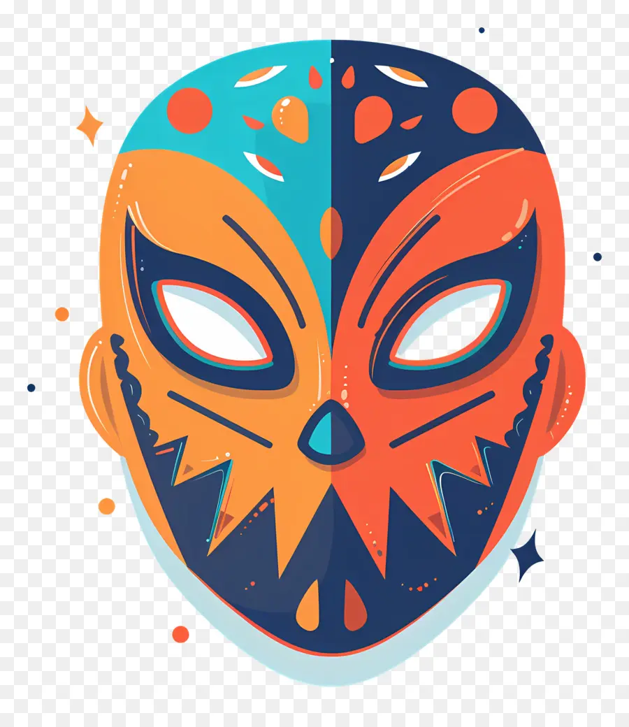 Masque D'halloween，Masque Coloré PNG