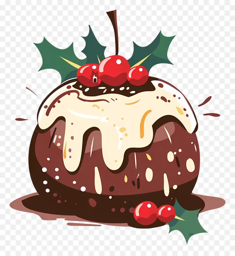 Pudding De Noël，Dessert PNG