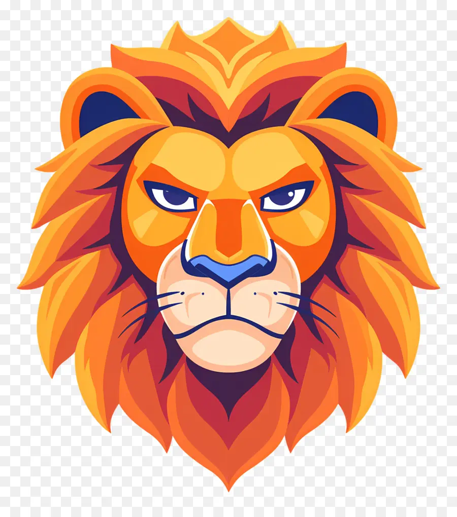 Tête De Lion，Visage De Lion PNG