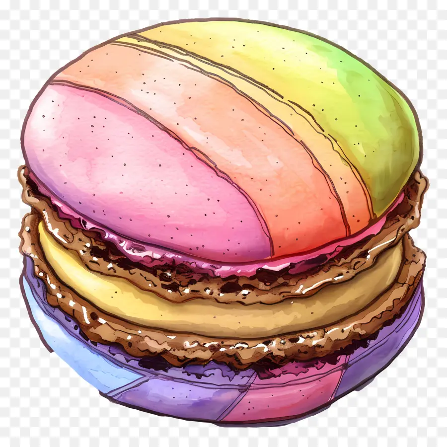 Macaron，Dessert Arc En Ciel PNG