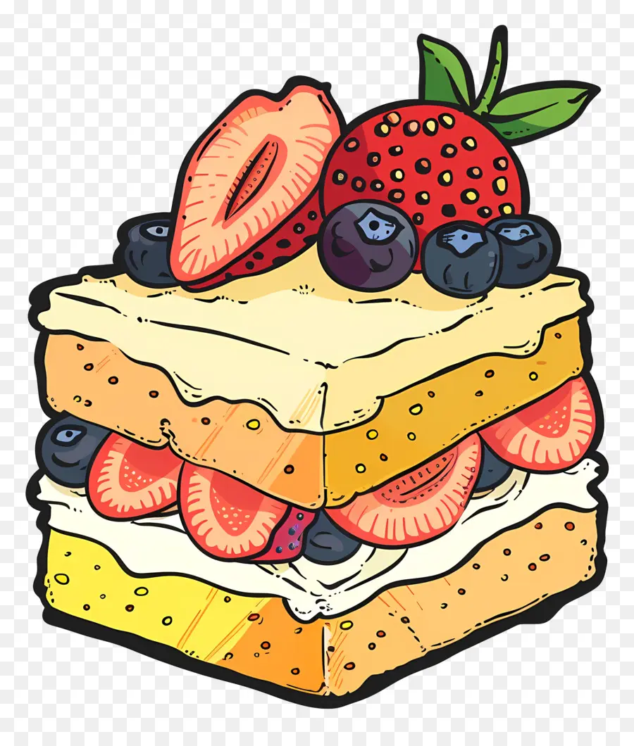 Gâteau Aux Fruits，Dessert PNG