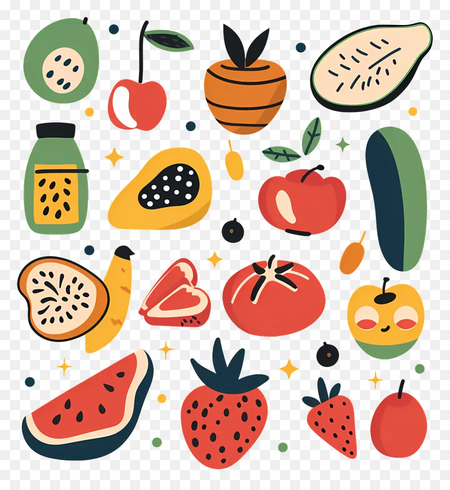 Alimentation Saine，Fruits PNG