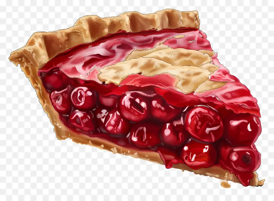 Morceau De Tarte，Tarte Aux Cerises PNG