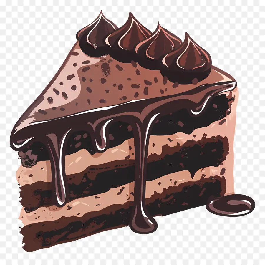 Gâteau Au Chocolat，Dessert PNG